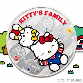 Hello Kitty Family fun 1oz Silver Proof