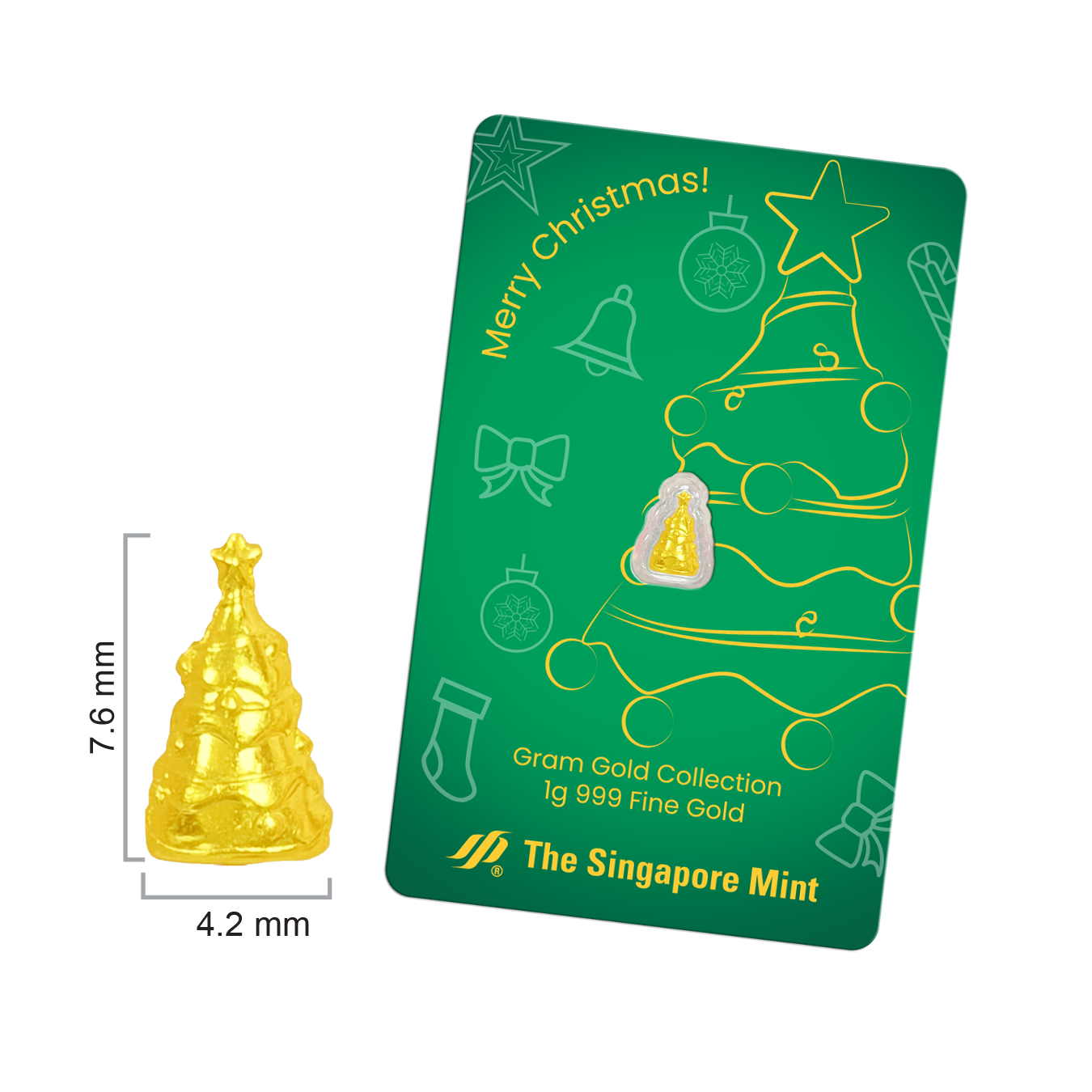 Singapore mint 1 Gram Collections Christmas tree