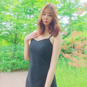 슬림 블랙 뷔스티에 원피스