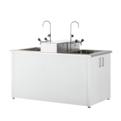 [EM-WT 3100 Series] 배면형 싱크대 / EUM (1500 x 750 x 800mm, 3구수전 2ea)