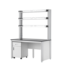 [LSA-3200 Series] 시약대형 벽면실험대 / EUM (3단시약대, 이동수납)