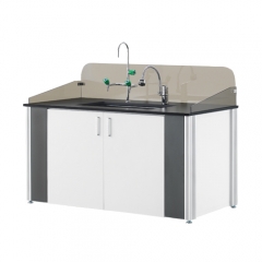 [LWA-1100 Series] 알루미늄 중일조 싱크대 / EUM (페놀상판+PP수조, 물튐방지판)