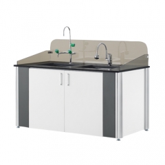 [LWA-2100 Series] 알루미늄 중일조 싱크대 / EUM (페놀상판+PP수조, 물튐방지판)