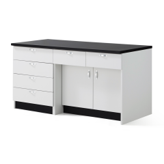 [LSW-1100 Series] 기본형 벽면실험대 / EUM (좌서랍형)