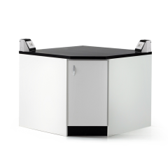 [LSW-2400 Series] 콘센트형 코너실험대 / EUM (1000 x 1000 x 800/900mm, 돌출콘센트)