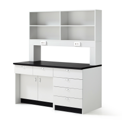 [LSW-3200 Series] 시약대형 벽면실험대 / EUM (2단시약대, 우서랍형)