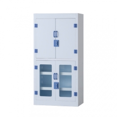 [PMW-4009] PP 시약장 / EUM (900 x 450 x 1800mm, 하부 유리문)