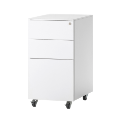 [LDS-2139] [철재] 3단 이동서랍장 / EUM (390 x 520 x 700mm, 시건장치 포함)