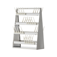 [L-3012] 탁상 양면용 초자건조대 / EUM (SUS 재질, ABS 행거 40개)