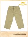 WHO'S WHOS GALLERY BEIGE CAPRI COTTON PANTS/후즈후갤러리 베이지 7부팬츠