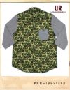 URBAN RESEARCH COTTON SLEEVE CAMO 7s SHIRTS/어반리서치 코튼슬리브 카모 7부셔츠