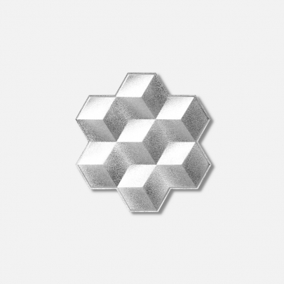 노사쿠 눈 결정(Snowflakes) S 주석 접시