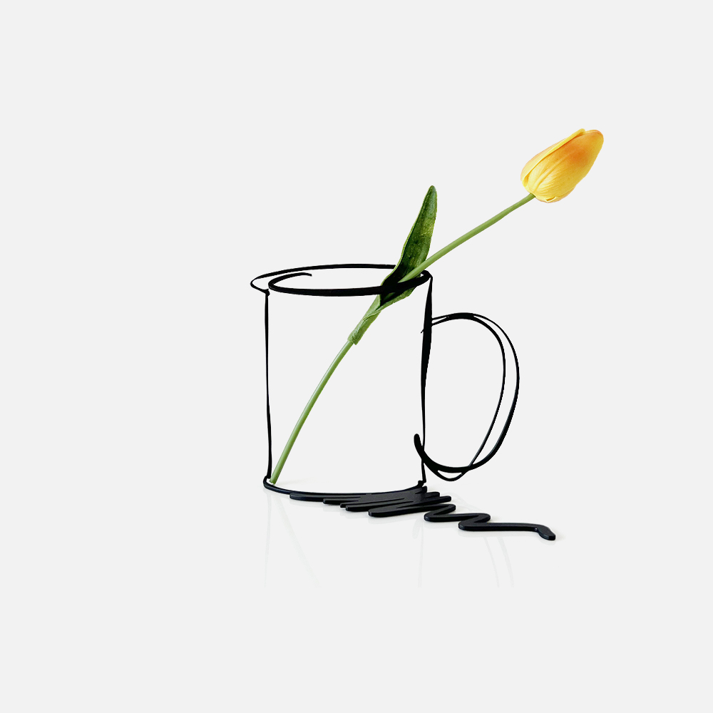 더닷 인테리어 오브제 드로잉 라인 - 드로잉 머그
