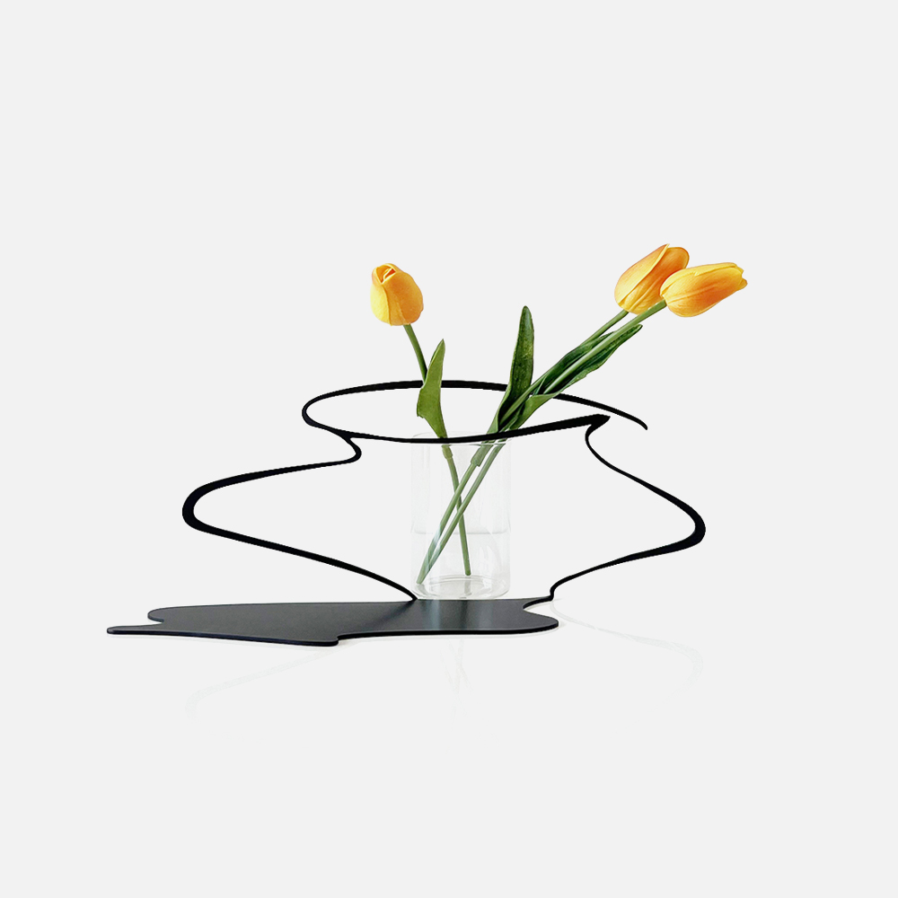 더닷 인테리어 오브제 드로잉 라인 - Flat 화병
