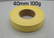 100g 단면 황색 롤이형지 (40mm x 100m) 박리지 / 박테컷 / 박테붙이는 용지