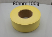 100g 단면 황색 롤이형지 (60mm x 100m) 박리지 / 박테컷 / 박테붙이는 용지