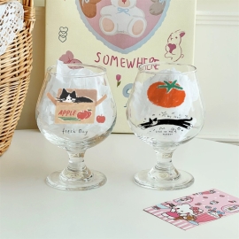 애옹이 야옹이 3종 와인잔 귀여운 고양이 와인잔 340ml