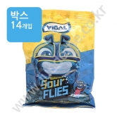 (박스)비달 사우어 플라이 라즈베리향 젤리 80g