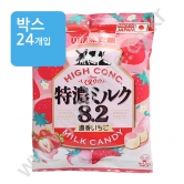 (박스) 미카쿠토 UHA 토쿠노 밀크**딸기** 캔디 58g