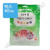 (박스) 한울식품  그로비팝 ** 후르츠향 ** 스틱캔디 종합 50g