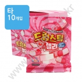 행사)(타) 드럼스틱모양 젤리 ** 딸기향&밀크향 ** 50g  26/08/30