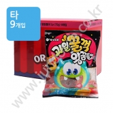 (타)오리온 과일꿀꺽 왕꿈틀이 75g  [65329]