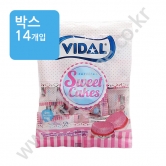 특가)(박스) 비달 스위트 케이크모양 젤리 66g