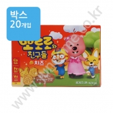 (박스) 빙그레 뽀로로와친구들 치즈 비스킷 65g