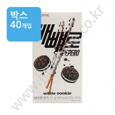 (박스) 롯데 빼빼로 [화이트쿠키] 37g  [디자인랜덤]