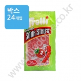 (박스) 트롤리 ** 딸기 ** 사우어 스트립스 85g (24입)