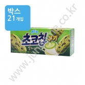 (박스) 오리온 초코칩쿠키[말차라떼맛] 104g(14089)