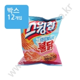 (박스) 오리온 스윙칩 까르보나라 불닭맛 55g [00105]