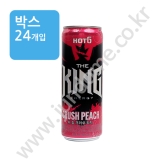 (박스) 롯데 핫식스 더킹 [크러쉬 피치] 355ml (캔음료) [방문,화물구매만가능]