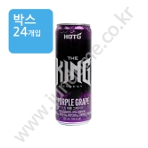 (박스) 롯데 핫식스 더킹 [퍼플 그레이프] 355ml (캔음료) [방문,화물구매만가능]