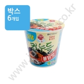 (박스) 오뚜기 저당컵누들 [불닭맛] 42g(컵라면)