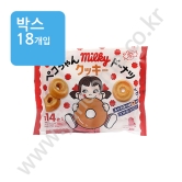 (박스) 후지야 페코짱 밀키 [도넛모양 쿠키] 154g (27896)