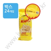 (박스) 키도 [다이소용_크리미버터향] 크래커 60g (소매가1000원인쇄되어있음)