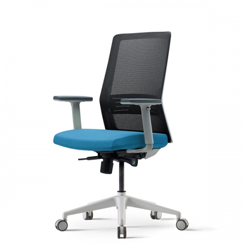 베스툴 S40 화이트 S40B110MW 미들백형 사무용 의자