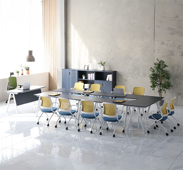 A-LINE시리즈 연결형 가림판무 회의용테이블