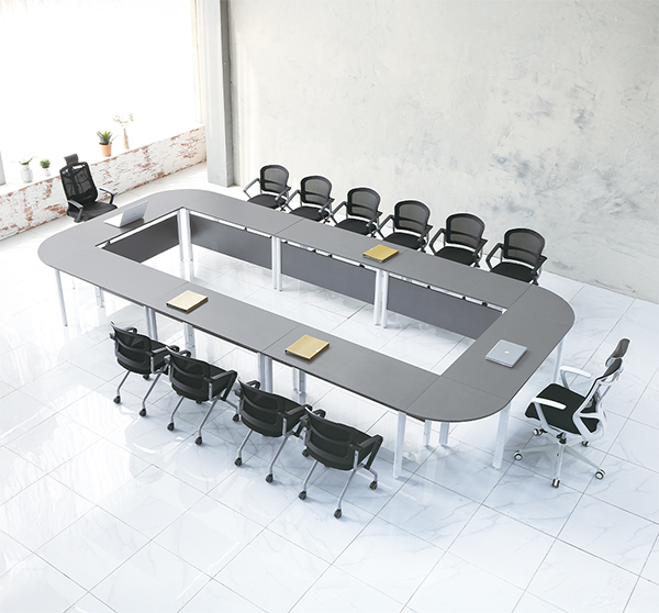 P-DF시리즈  연결형 목재가림판 회의용테이블 (국산)