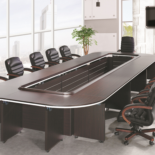 씨더블유 월넛 연결형 테이블