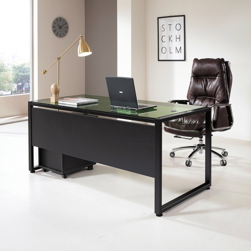 IN-029 철제유리 중역책상