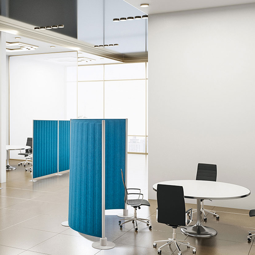 플랜맥스 소리먹는 파티션(MZC-라운드형) 폭1000mmX높이1290mm