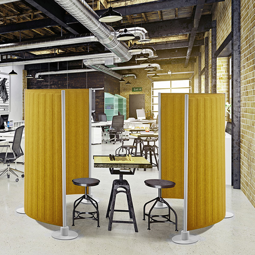 플랜맥스 소리먹는 파티션(MZC-라운드형) 폭1000mmX높이1500mm