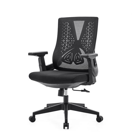 알리 블랙 메쉬 중형 사무용 의자
