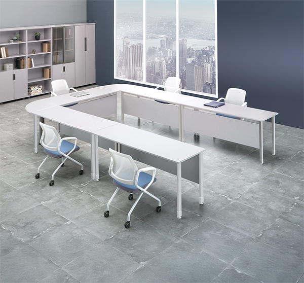 DF시리즈 연결형 목재가림판 회의용테이블 (수입)