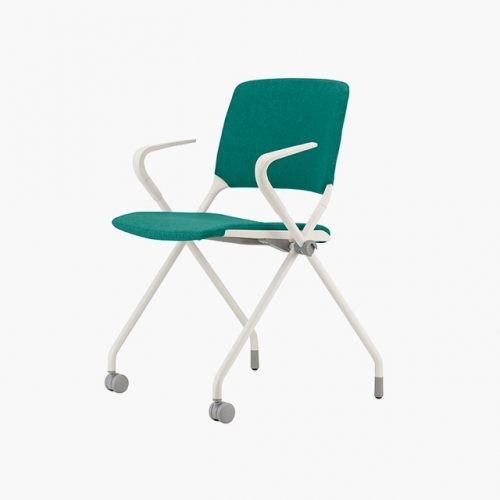 파트라 CPY53AU-WH 폴리 팔유 패딩 반고정 회의용 의자