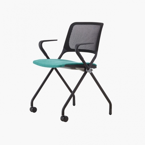 파트라 CPY53AMS 폴리 팔유 메쉬 패딩 반고정 회의용 의자