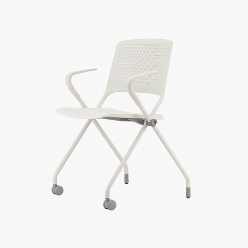 파트라 CPY53A-WH 폴리 팔유 타공 반고정 회의용 의자