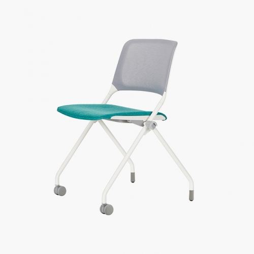 파트라 CPY53MS-WH 폴리 팔무 메쉬 패딩 반고정 회의용 의자